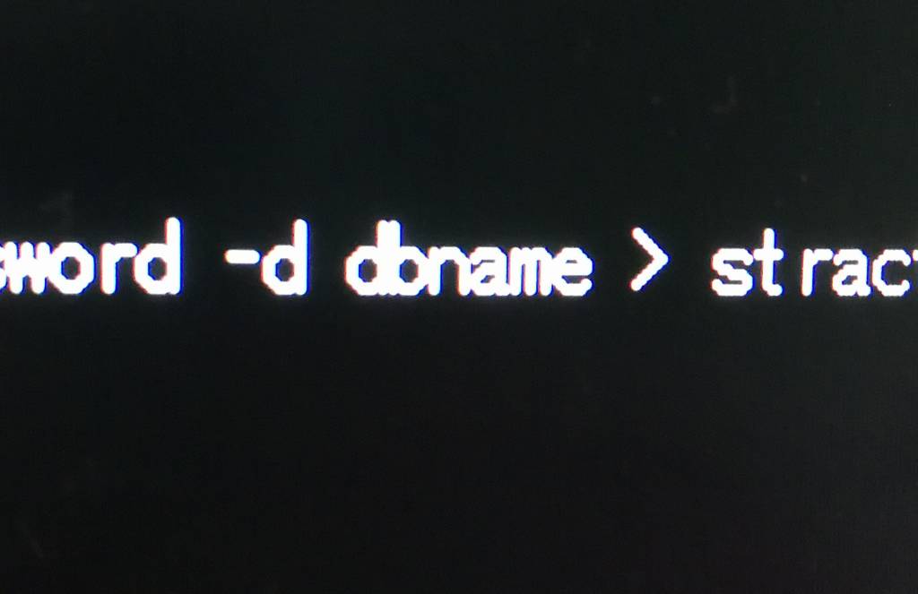  create mysqldump 